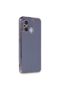 Redmi 12C Gri Krom Lazer Kılıf