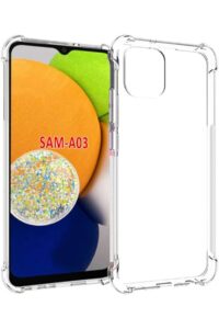 Samsung A03 Antishock Airbag Köşe Korumalı Şeffaf Kılıf
