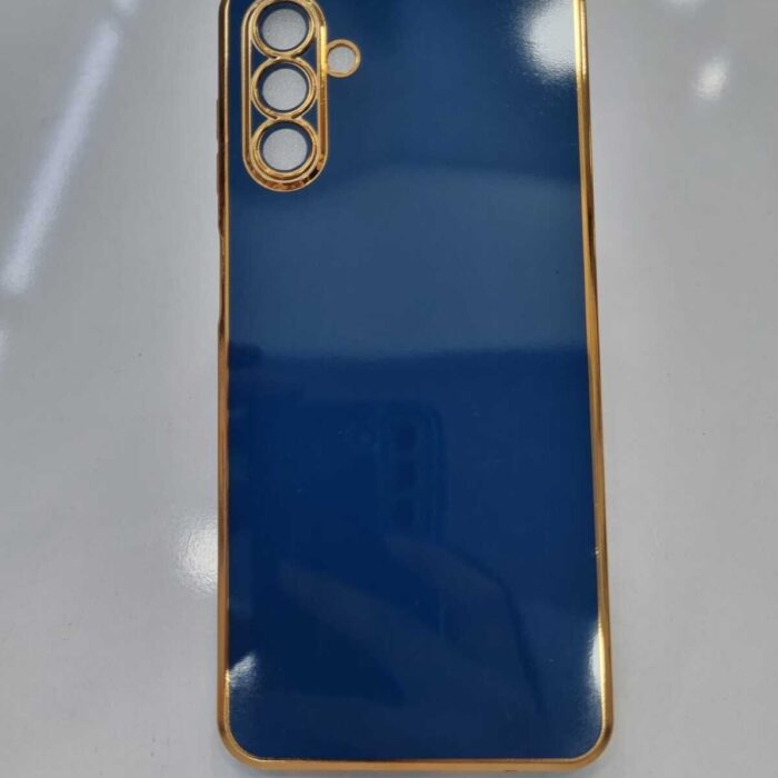 Samsung A04s Krom Lazer Kılıf Lacivert