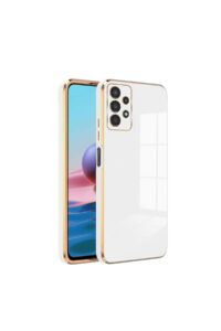 Samsung A13 Krom Lazer Kılıf Beyaz