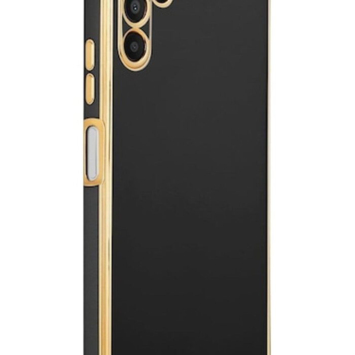 Samsung A14 Krom Lazer Kılıf Siyah