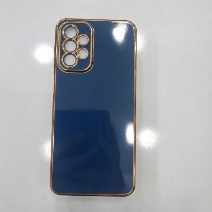 Samsung A23 Krom Lazer Kılıf Lacivert
