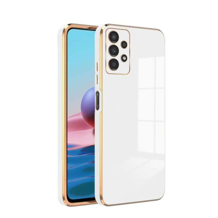 Samsung A33 Krom Lazer Kılıf Beyaz