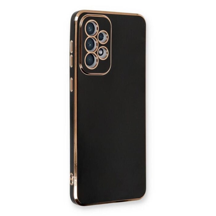 Samsung A33 Krom Lazer Kılıf Siyah