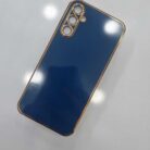 Samsung A34 Krom Lazer Kılıf Lacivert