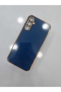 Samsung A34 Krom Lazer Kılıf Lacivert