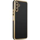 Samsung A34 Krom Lazer Kılıf Siyah