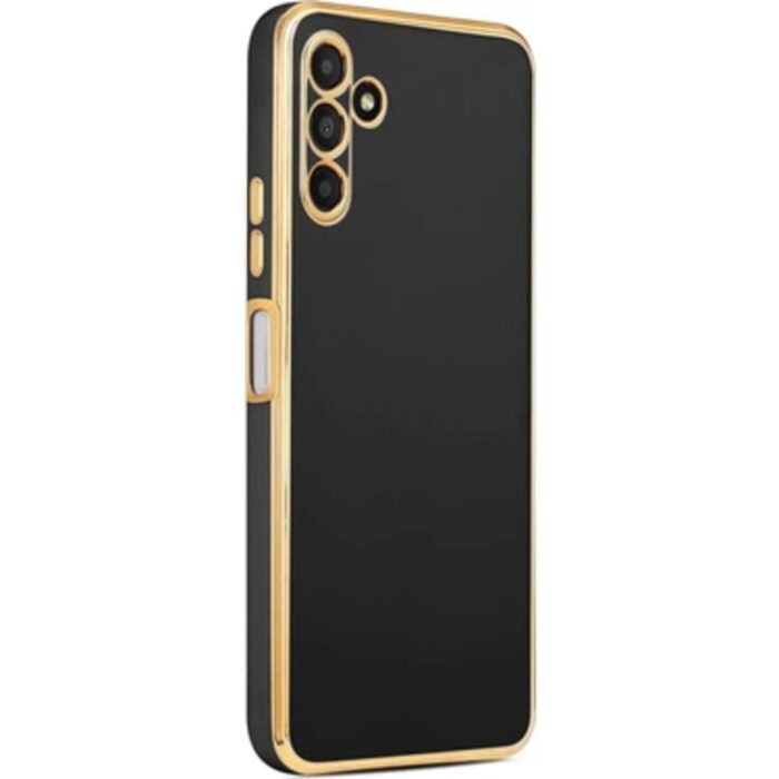 Samsung A34 Krom Lazer Kılıf Siyah
