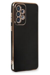 Samsung A53 Krom Lazer Kılıf Siyah