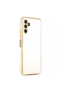 Samsung A54 Krom Lazer Kılıf Beyaz