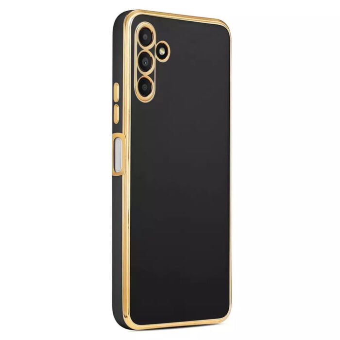 Samsung A54 Krom Lazer Kılıf Siyah