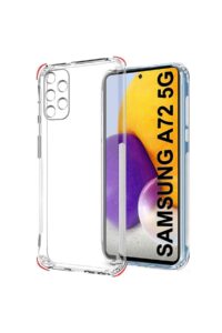 Samsung A72 Antishock Airbag Köşe Korumalı Şeffaf Kılıf