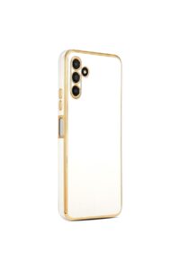Samsung Galaxy A54 Beyaz Krom Lazer Kılıf
