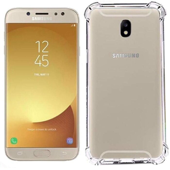 Samsung J7 Pro Antishock Airbag Köşe Korumalı Şeffaf Kılıf