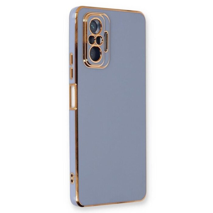 Xiaomi Redmi Note 10 Pro Gri Krom Lazer Kılıf