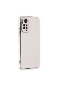 Xiaomi Redmi Note 12 Pro Beyaz Krom Lazer Kılıf