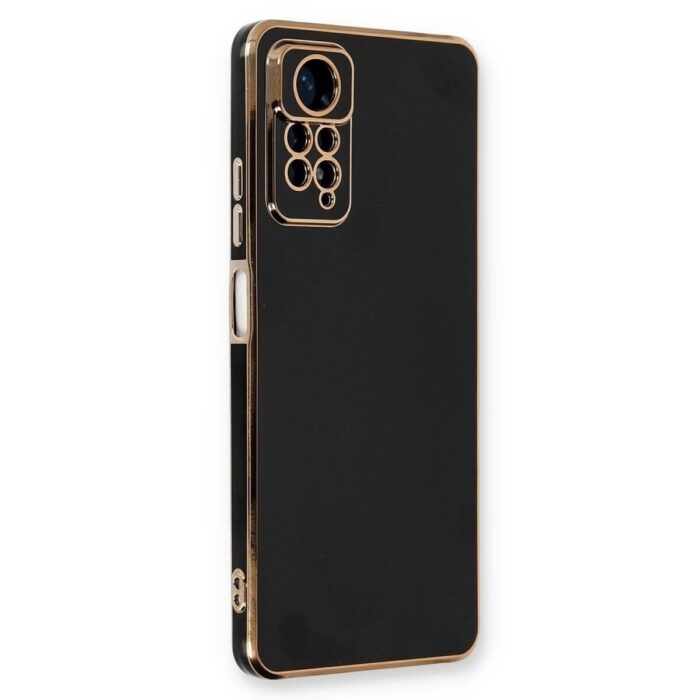 Xiaomi Redmi Note 12 Pro Siyah Krom Lazer Kılıf