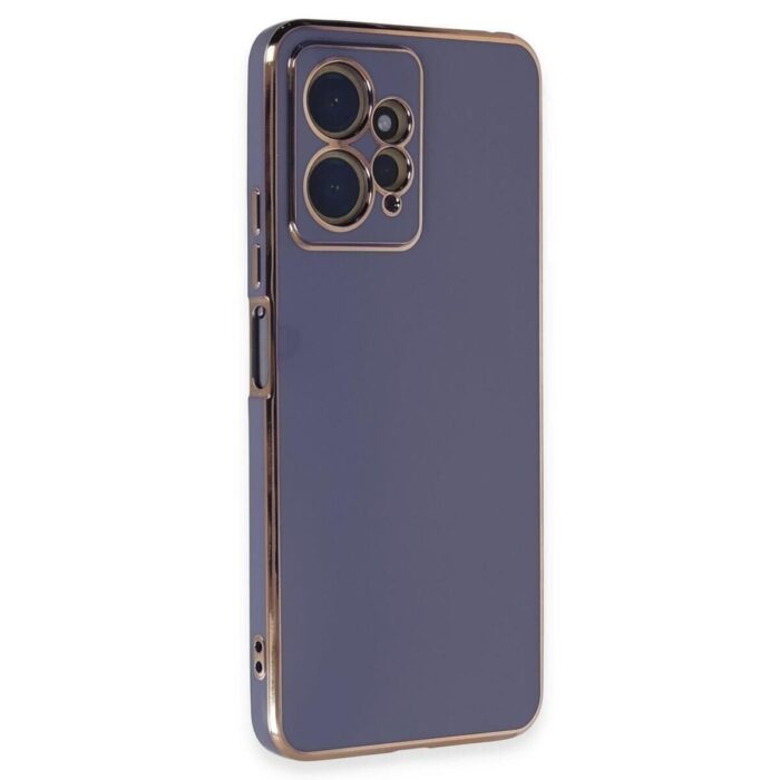 Xiaomi Redmi Note 12 4G Gri Krom Lazer Kılıf