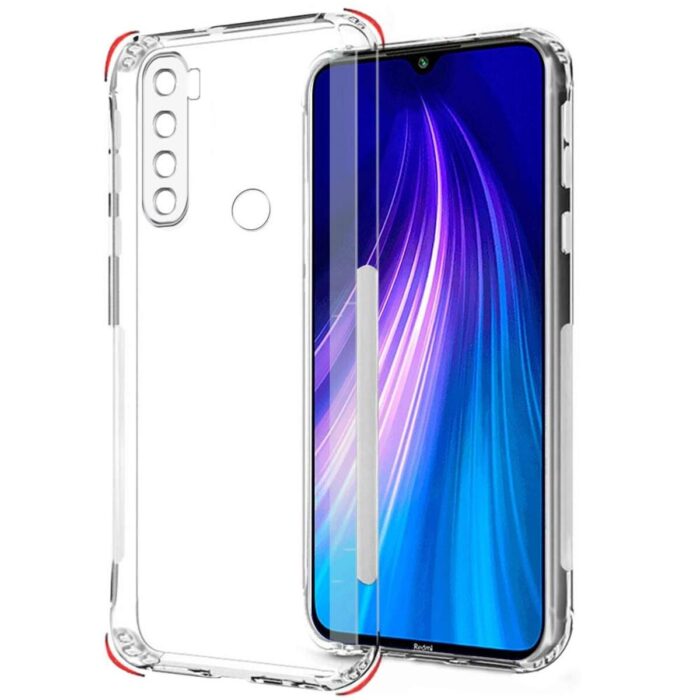 Xiaomi Redmi Note 8 Antishock Airbag Köşe Korumalı Şeffaf Kılıf