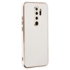 Xiaomi Redmi Note 8 Pro Beyaz Krom Lazer Kılıf