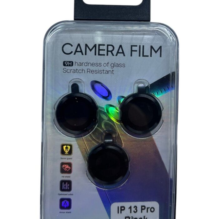 İPhone 13 Pro Uyumlu Siyah Kamera Koruyucu