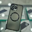iPhone 15 Pro Max Lens Koruyuculu Kablosuz Şarj Desteği Saylayan Kılıf