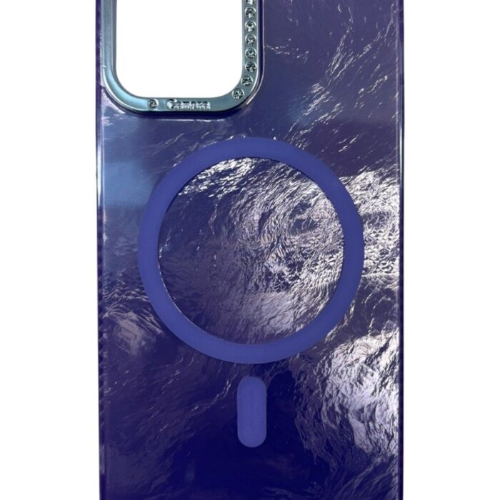 iPhone 12 Mor Marble Kılıf