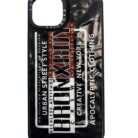 İPhone 14 Siyah Apocalyptic Clothing Baskılı Kabartmalı Kılıf