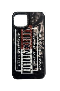 İPhone 14 Siyah Apocalyptic Clothing Baskılı Kabartmalı Kılıf