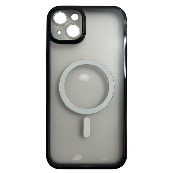 İPhone 15 Plus Siyah Buzlu Magsafe Kılıf