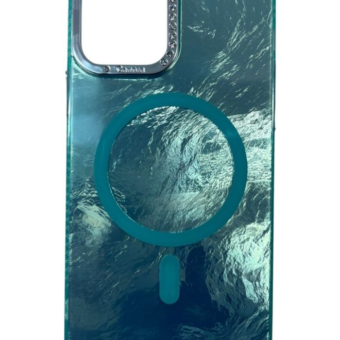 iPhone 12 Turkuaz Marble Kılıf