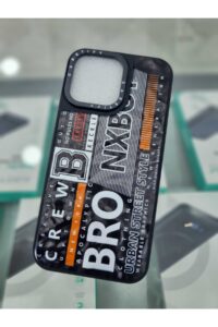 iPhone 15 Pro Max Baskılı Kabartmalı Sert Kapak