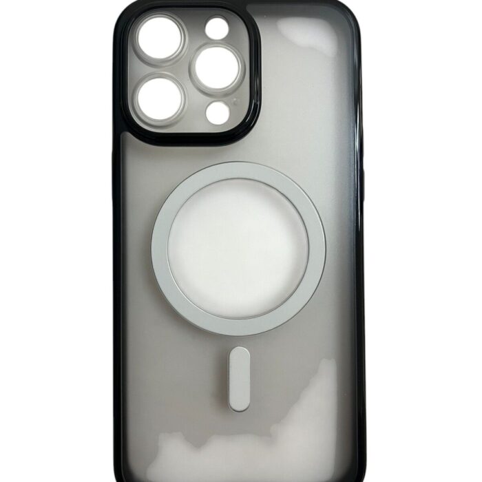 İPhone 15 Pro Max Siyah Buzlu Magsafe Kılıf İPhone 15 Pro Max Siyah Buzlu Magsafe Kılıf