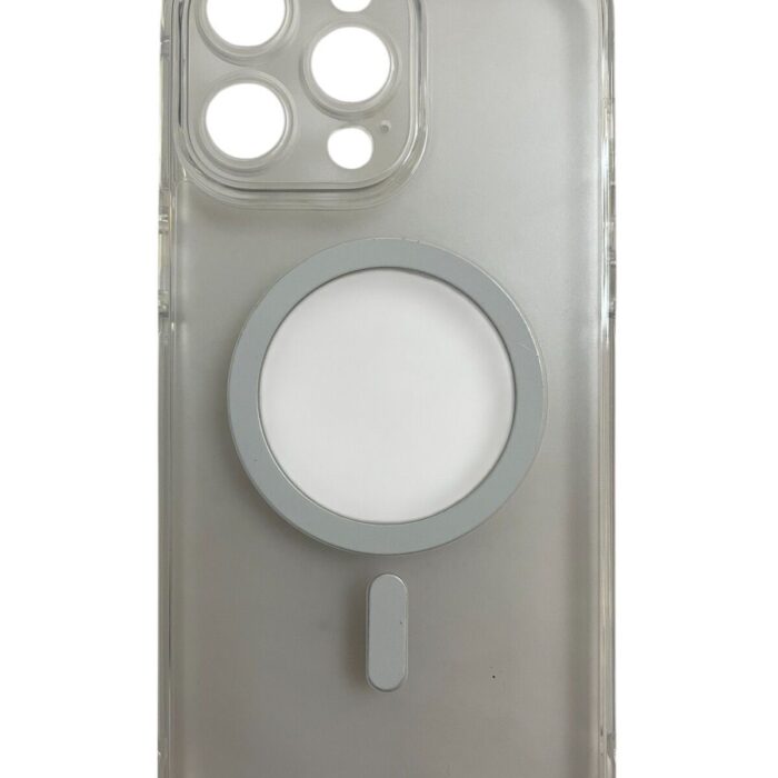 İPhone 15 Pro Max Şeffaf Buzlu Magsafe Kılıf