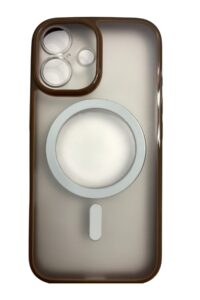 İPhone 16 Kahverengi Buzlu Magsafe Kılıf