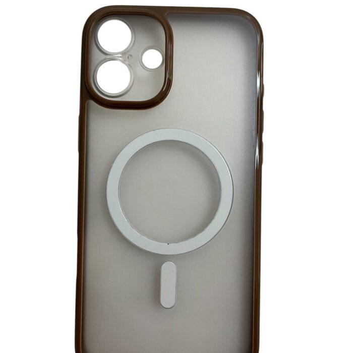 İPhone 16 Plus Kahverengi Buzlu Magsafe Kılıf