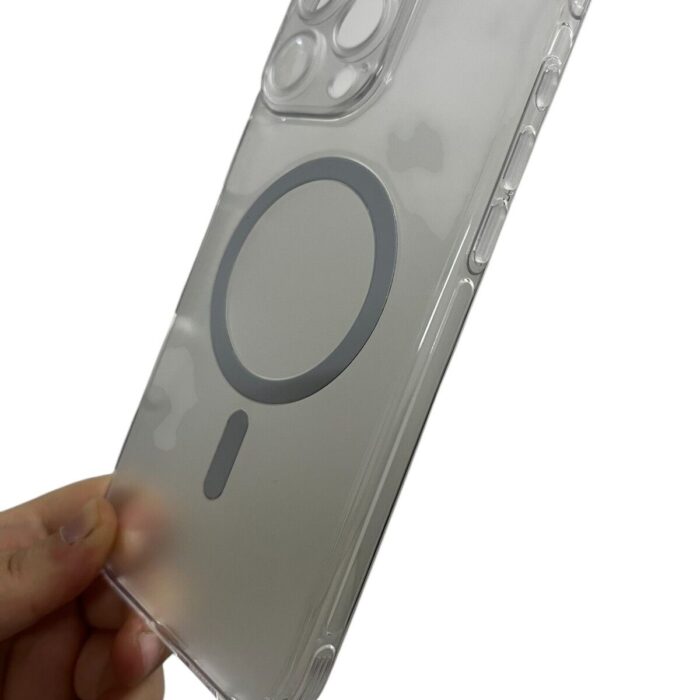 İPhone 16 Pro Max Şeffaf Buzlu Magsafe Kılıf