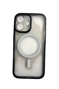 İPhone 16 Siyah Buzlu Magsafe Kılıf