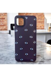 Samsung Galaxy A04 Mor Göz İçi Kadife Baskılı Kılıf