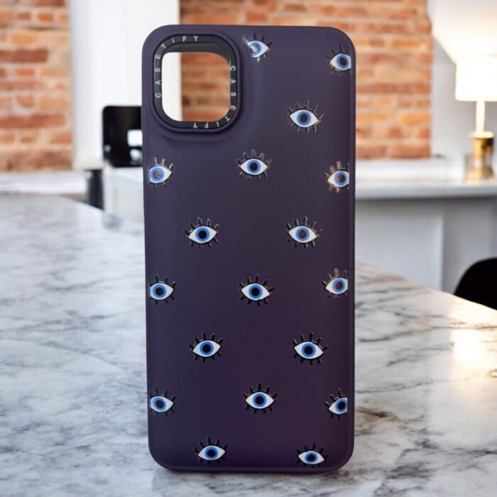 Samsung Galaxy A04 Mor Göz İçi Kadife Baskılı Kılıf