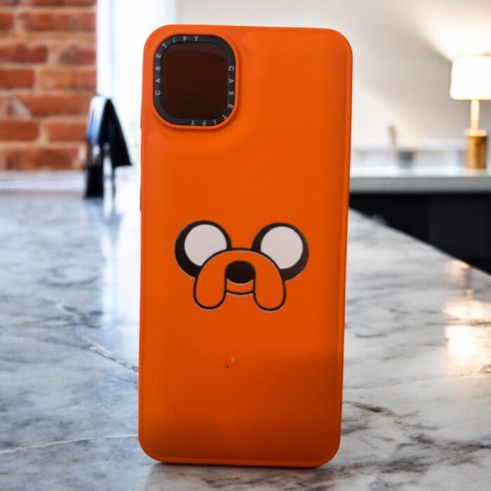 Samsung Galaxy A04 Turuncu Köpek İçi Kadife Baskılı Kılıf