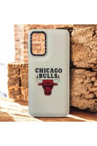 Samsung Galaxy A04S Beyaz Boğa İçi Kadife Baskılı Kılıf