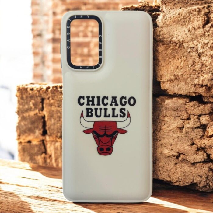 Samsung Galaxy A04S Beyaz Boğa İçi Kadife Baskılı Kılıf