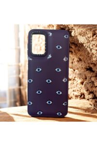 Samsung Galaxy A04S Mor Göz İçi Kadife Baskılı Kılıf