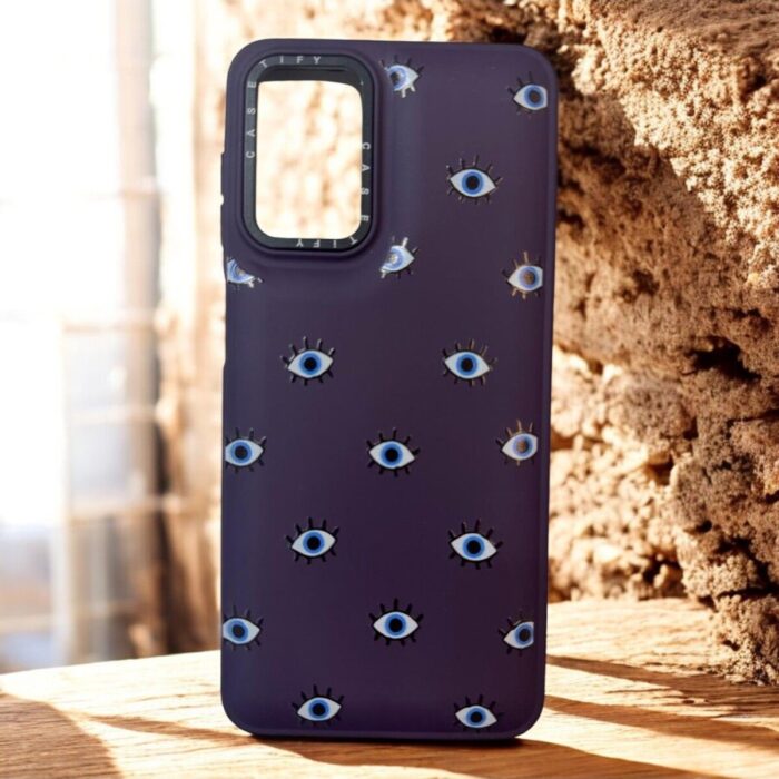 Samsung Galaxy A04S Mor Göz İçi Kadife Baskılı Kılıf