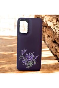 Samsung Galaxy A04S Mor Lavanta İçi Kadife Baskılı Kılıf