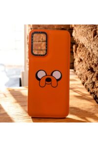 Samsung Galaxy A04S Turuncu Köpek İçi Kadife Baskılı Kılıf