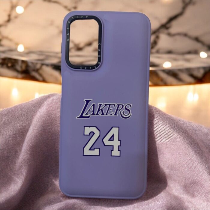Samsung Galaxy A14 Lila Basket Takımı İçi Kadife Baskılı Kılıf