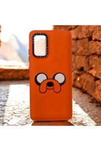 Samsung Galaxy A32G Turuncu Köpek İçi Kadife Baskılı Kılıf