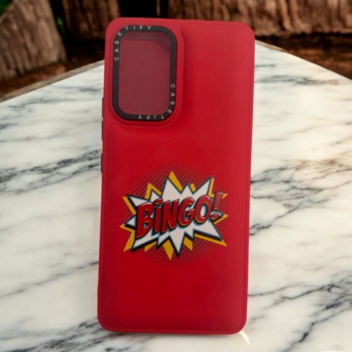 Samsung Galaxy A53 Kırmızı patlama efekti İçi Kadife Baskılı Kılıf